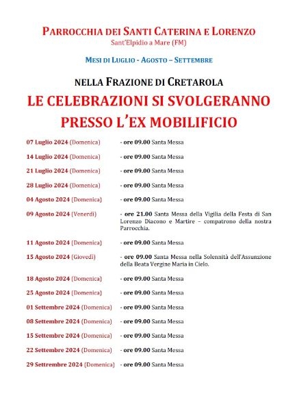 20240615_SanLorenzo_AvvisiCelebrazioni_Estate_2024