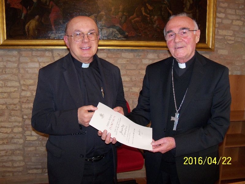 Don Pietro Orazi nominato Cappellano di Sua Santità 