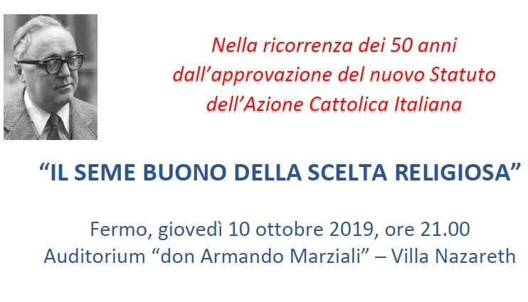 Il seme buono della scelta religiosa