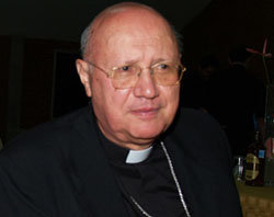 Mons. Claudio Maria Celli, Presidente del Pontificio Consiglio delle Comunicazioni Sociali