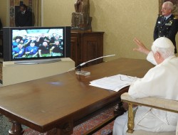 Il Santo Padre in collegamento con gli astronauti della Stazione Spaziale Internazionale