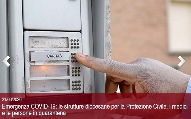 Emergenza coronavirus: la concretezza della carità