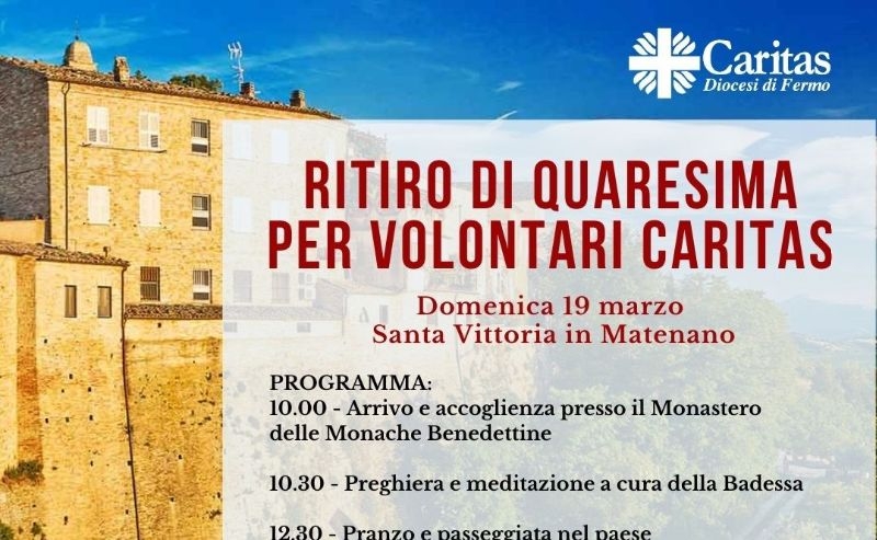 Ritiro di Quaresima per volontari Caritas