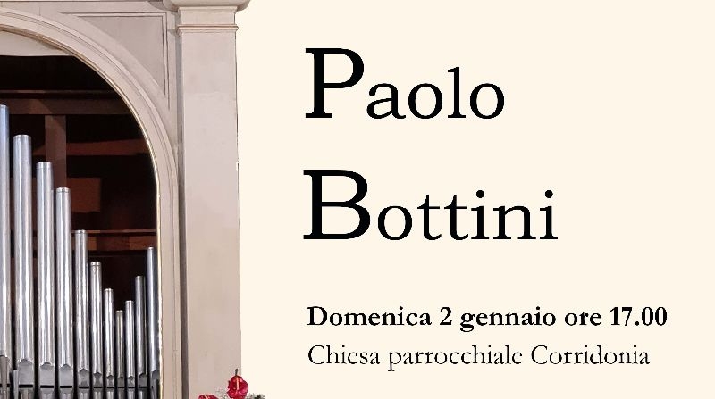 L'organista Paolo Bottini in concerto a Corridonia