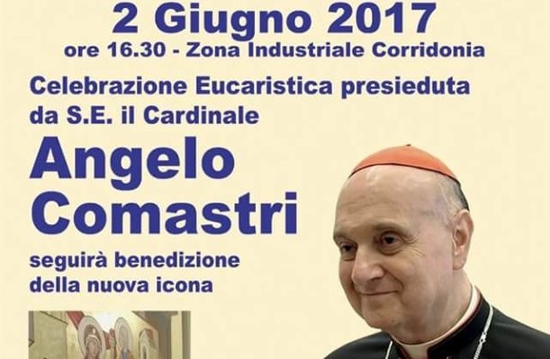 Il Cardinale Angelo Comastri a Corridonia