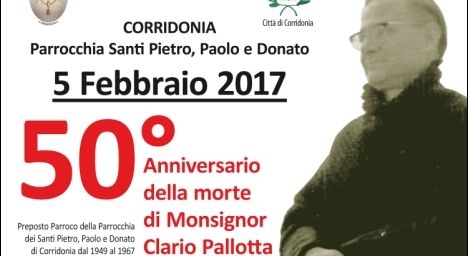 Ricorre il 50° anniversario della morte di Mons. Clario Pallotta