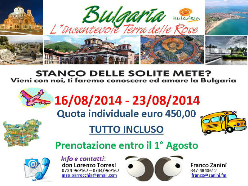 Con la Parrocchia di Monte San Pietrangeli in Bulgaria