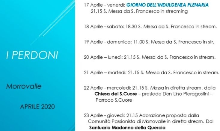 I Perdoni in diretta streaming