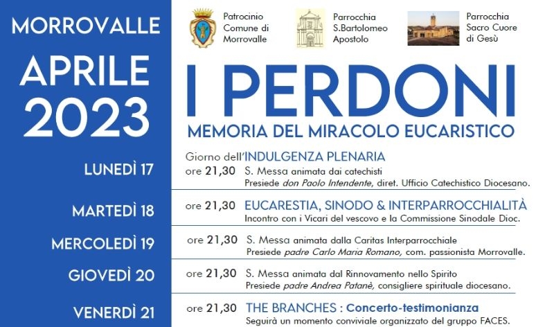 I Perdoni, memoria del Miracolo Eucaristico