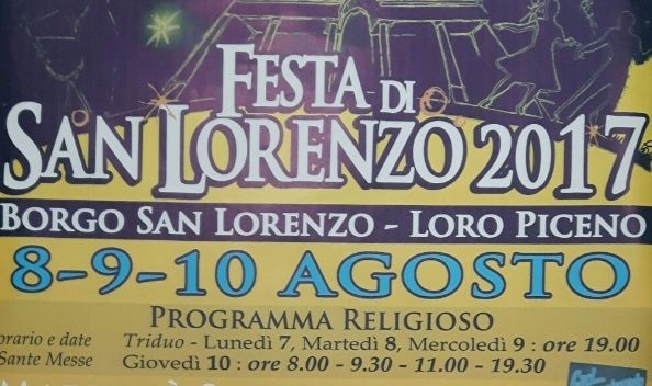 8-10 Agosto, è festa anche a Borgo San Lorenzo!