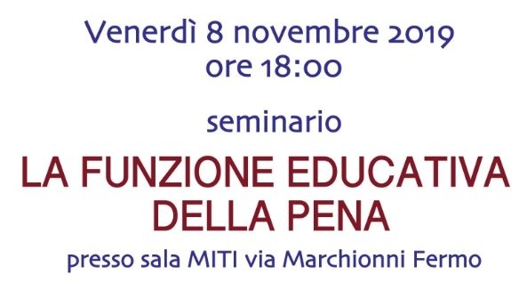 La funzione educativa della pena