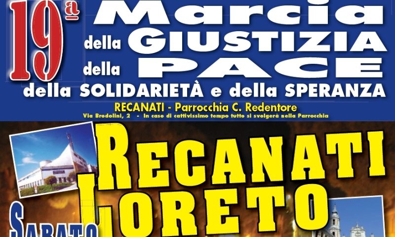 Da Recanati a Loreto per la Pace