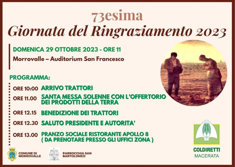 73^ Giornata del Ringraziamento Coldiretti