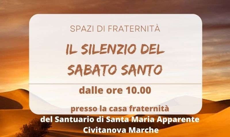 Il silenzio del Sabato Santo