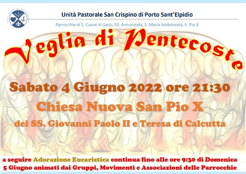 Veglia di Pentecoste cittadina a Porto Sant'Elpidio