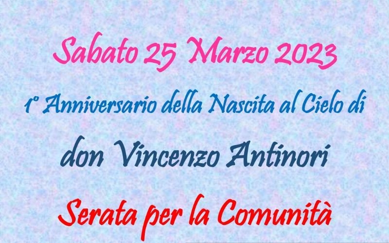 La parrocchia San Pio X ricorda don Vincenzo Antinori