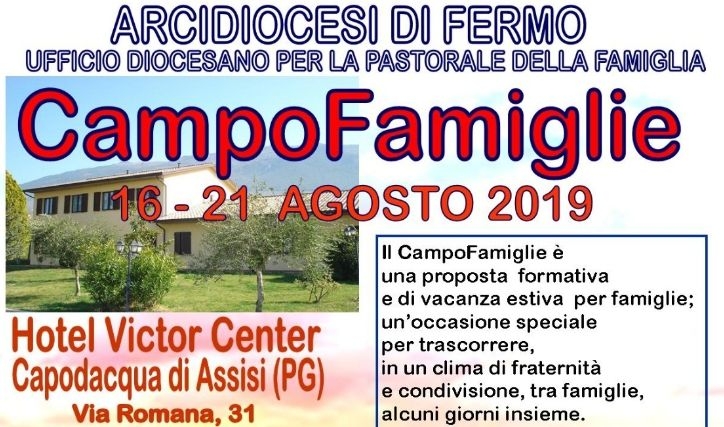 Campo Famiglie dal 16 al 21 Agosto