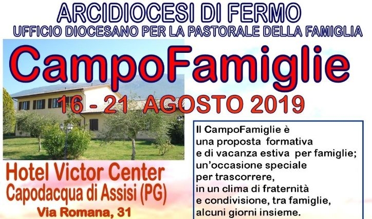 Campo Famiglie: ultimi giorni per iscriversi!