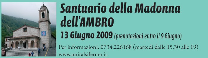 Pellegrinaggio Santuario Ambro