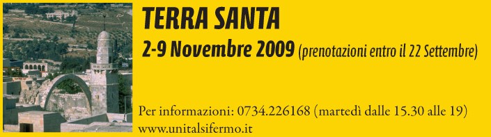 Terra Santa Novembre 2009