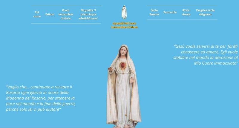 Gli Apostoli del Cuore Immacolato di Maria presentano il nuovo sito web